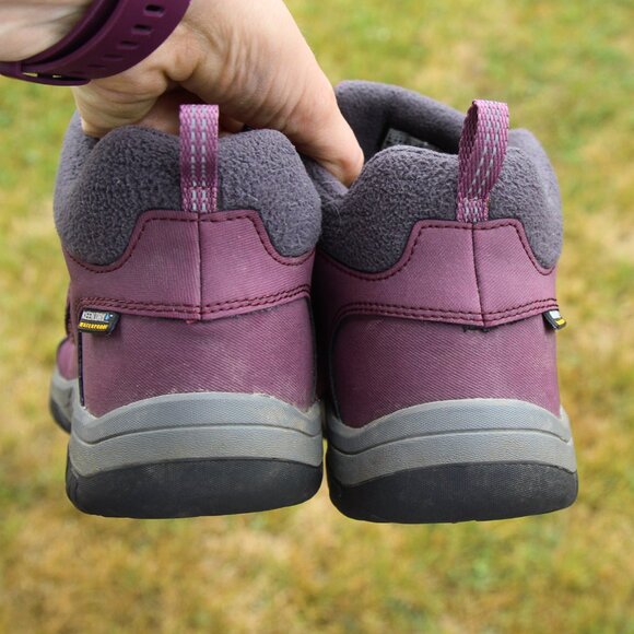 Keen Dry Waterproof Purple Gray Hiking Boots Style 1020134 -  Big Kid Size 6 - Picture 12 of 12